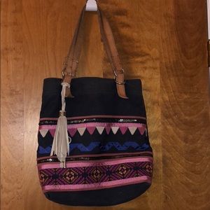 Fossil • canvas tote handbag
